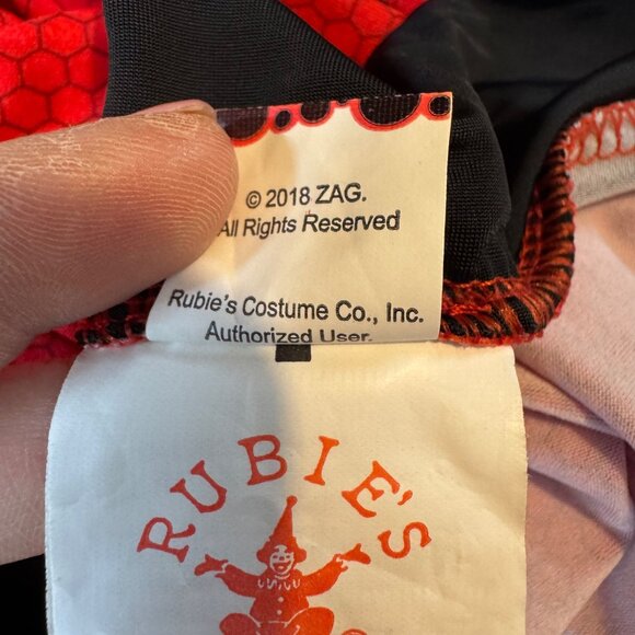 Miraculous Ladybug Costume Girls Red Black Halloween Dress Up Costume Size S - Picture 9 of 13